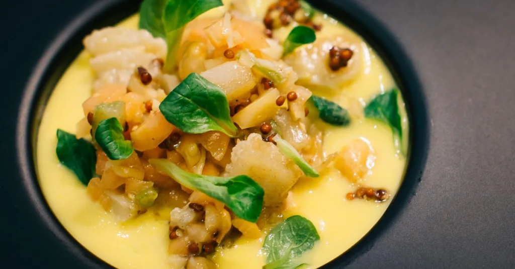 découvrez la sauce gribiche, une sauce froide française à base d'œufs durs, câpres et cornichons, parfaite pour accompagner viandes, poissons et légumes.